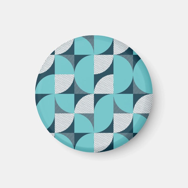 Creative geometric shape pattern magnet (Front)