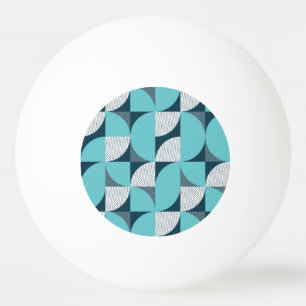 Creative geometric shape pattern ping pong ball