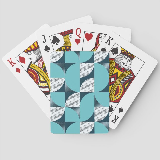 Creative geometric shape pattern playing cards (Back)