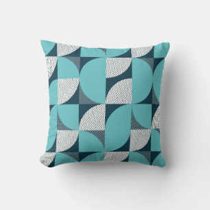Creative geometric shape pattern throw pillow