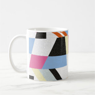 Creative geometric shapes, length pattern design coffee mug