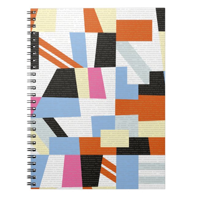 Creative geometric shapes, length pattern design notebook (Front)
