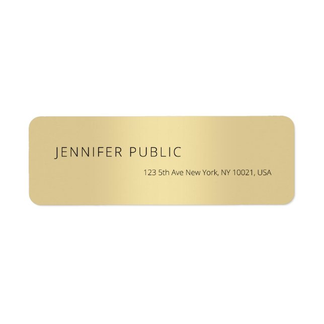Creative Gold Minimalist Plain Professional Modern (Front)