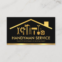 Creative Gold Rooftop Handyman Tools Home Repairs