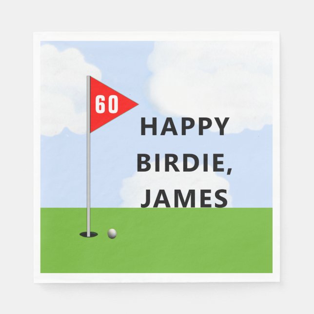 Creative Golf Party Napkin (Front)