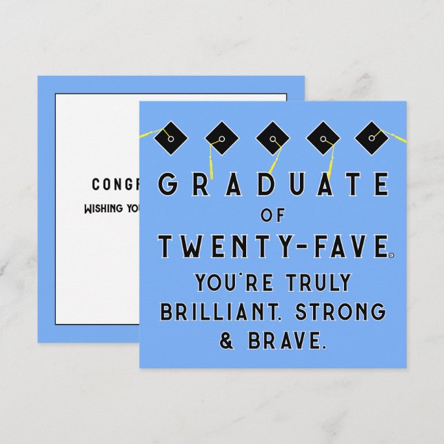 Creative Graduation Class of 2025 Card (Front/Back)