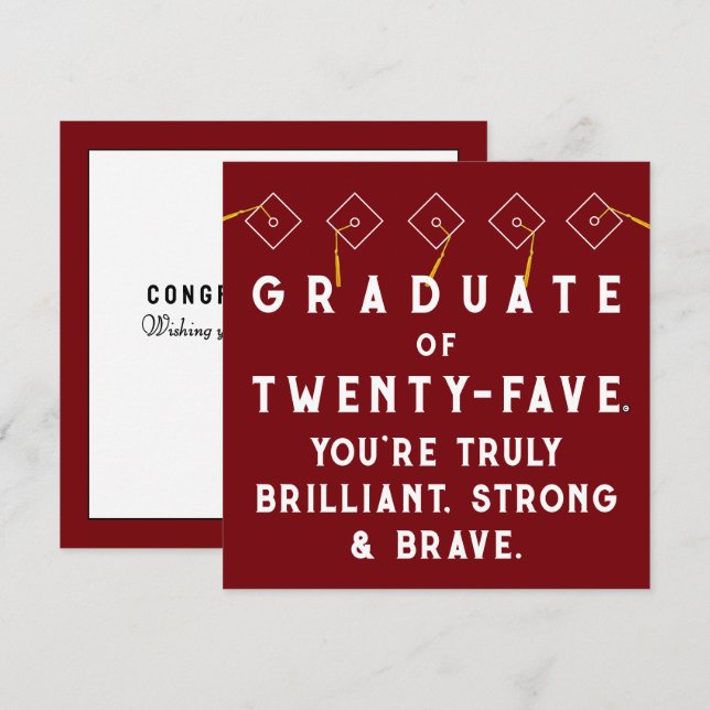Creative Graduation Class of 2025 Card (Front/Back)