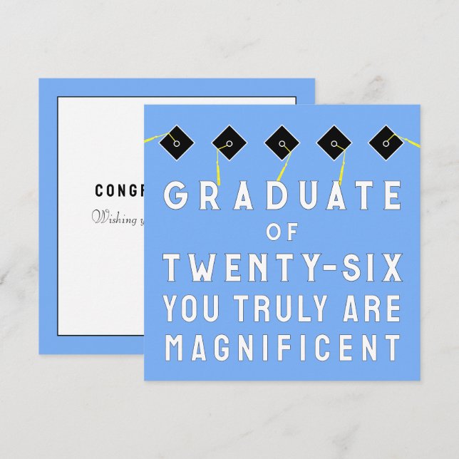 Creative Graduation Class of 2026 Card (Front/Back)
