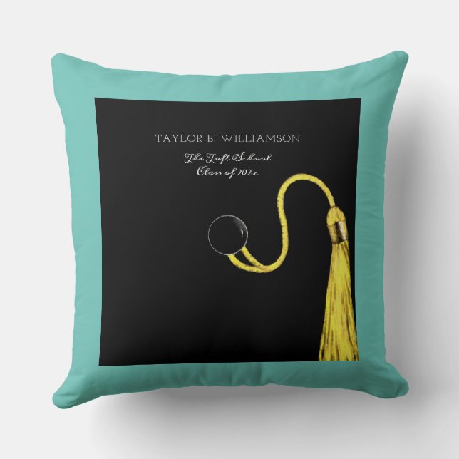 Creative Graduation Gift Throw Pillow (Back)