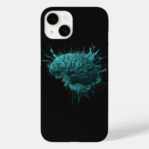 Creative Green Splash Brain Design Case-Mate iPhone 14 Case