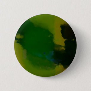 Creative Green Yellow Abstract 2 Inch Round Button
