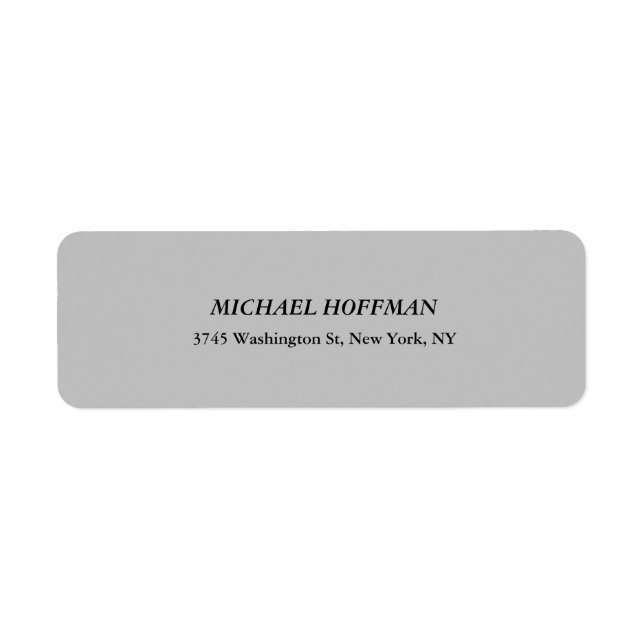 Creative Grey Minimalist Classical Italic  (Front)