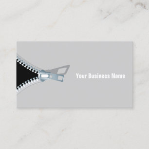 Creative Grey Zippered Professional Business Card
