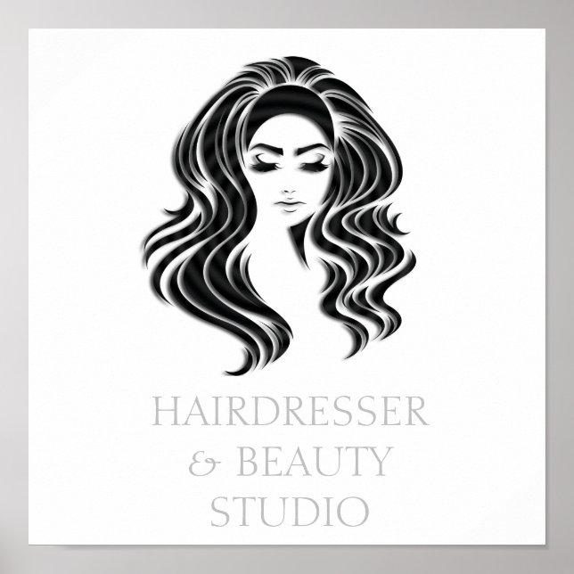 Creative Hair Salon Beauty Studio Lashes Shop Poster (Front)
