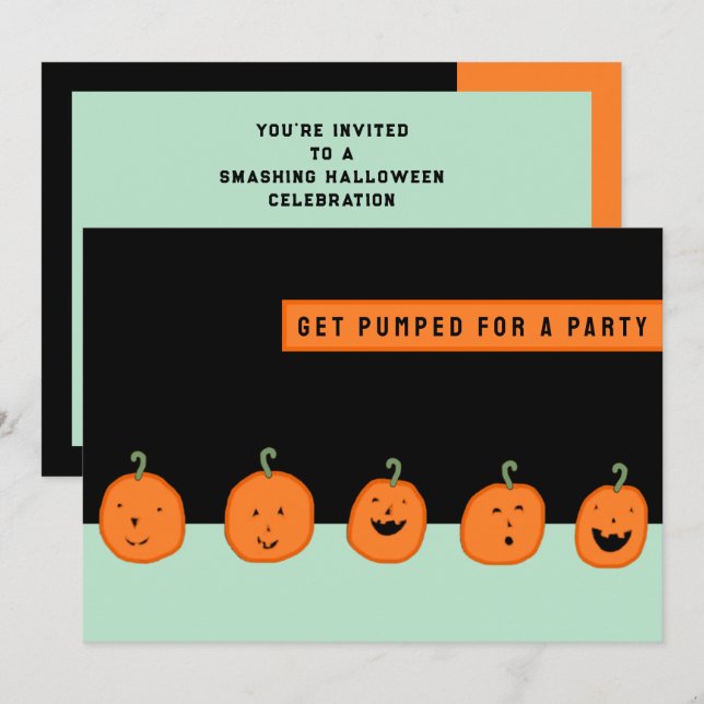 Creative Halloween Party Invitation (Front/Back)