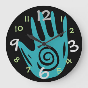 Creative Hand Wall Clock for Art/Craft Room