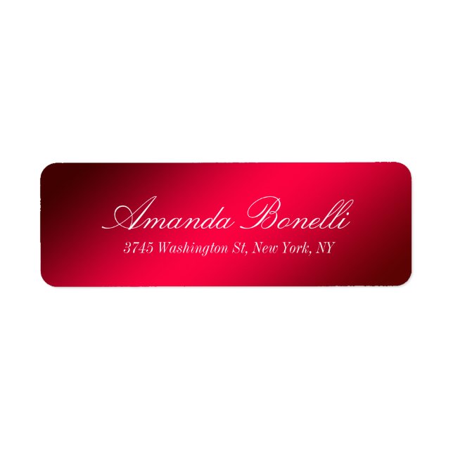 Creative Handwriting Elegant Modern Carmine Red (Front)