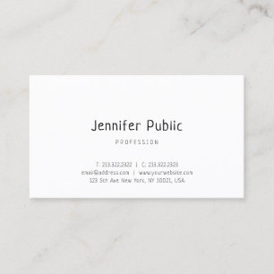 Creative Handwritten Text Modern Simple Template Business Card