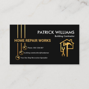 Creative Handyman Tools Button Builder Business Card