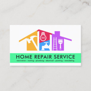 Creative Handyman Tools Roofing Business Card