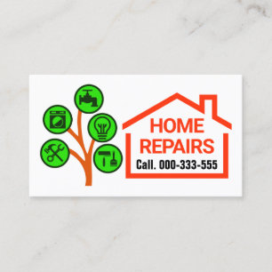 Creative Handyman Tools Tree Business Card