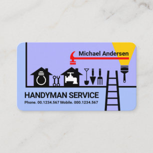 Creative Home Handyman Tools Borderline Business Card