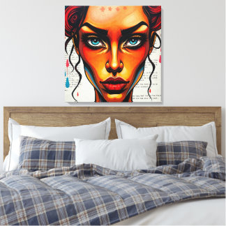 Creative Illustration of a Thai Canvas Print