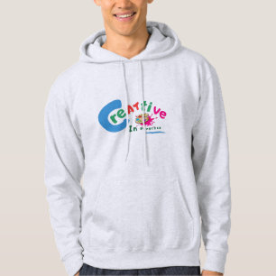 Creative in Progress Colourful Artistic Quote Hoodie
