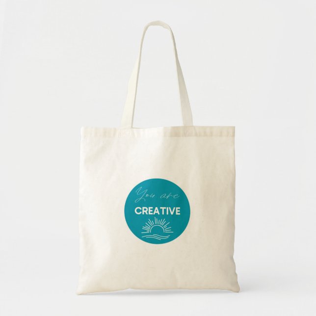 Creative Inspiration Tote Bag: “You Are Creative”  Bag (Front)