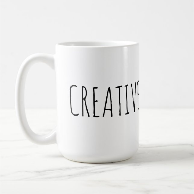 Creative Inspirational Quote Coffee Mug (Left)