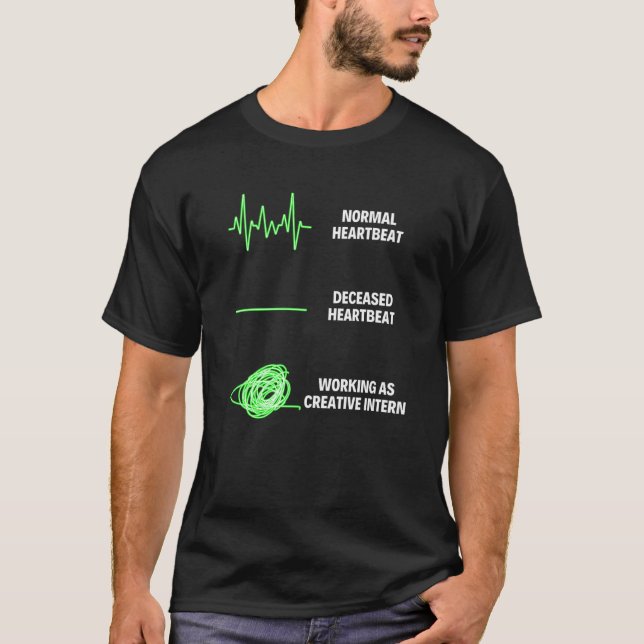 Creative Intern Worker Funny Creative Intern Jobs  T-Shirt (Front)