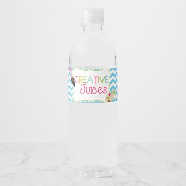 Creative Juices Water Bottle Label (Front)