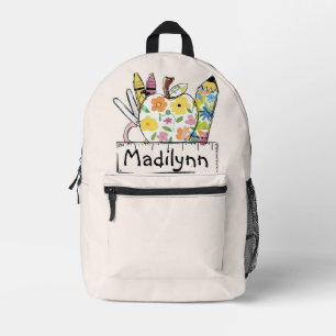 Creative Kit: Personalized School Supplies Printed Backpack