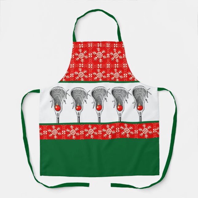 Creative Lacrosse Holiday Gift Apron (Front)
