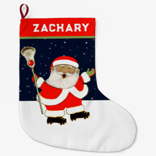 Creative Lacrosse Holiday Gift Large Christmas Stocking