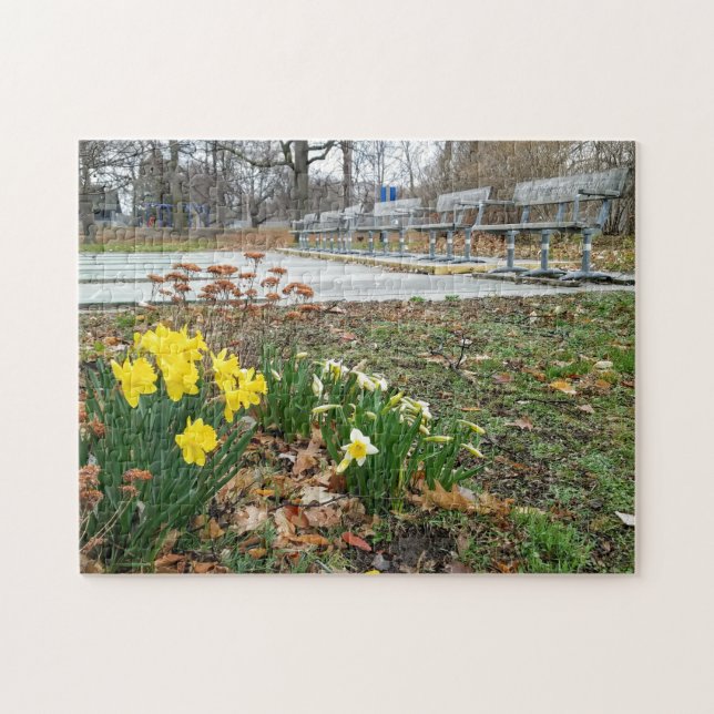 Creative landscape flower photo jigsaw puzzle (Horizontal)