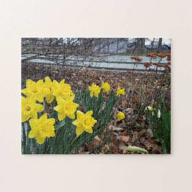 Creative landscape flower photo jigsaw puzzle (Horizontal)