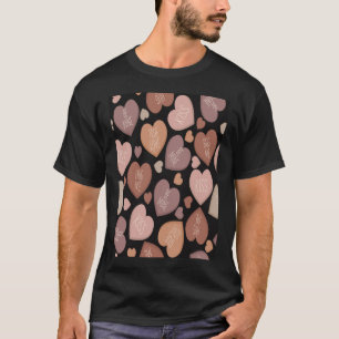 Creative language of hearts in seamless pattern T-Shirt