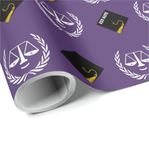 Creative Law School Grad Gift Wrapping Paper