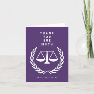 Creative Lawyer Thank You Card