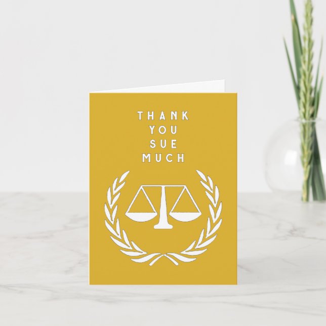 Creative Lawyer Thank You Card (Front)