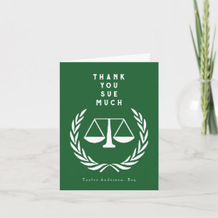 Creative Lawyer Thank You Card