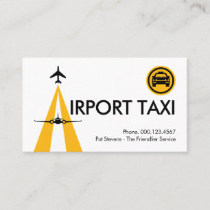 Creative Letter-A Airport Runway Business Card