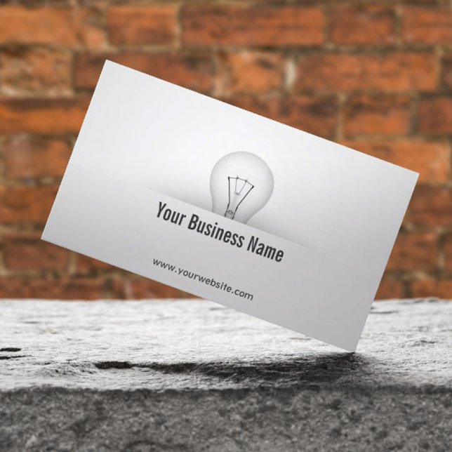 Creative Light Bulb Consulting Business Card (Creator Uploaded)