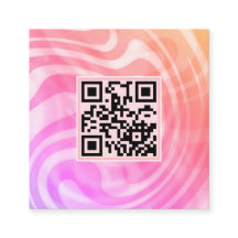 Creative Light Pink Unique Beautiful QR Code Logo