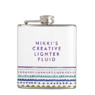 Creative Lighter Fluid Quote Flask