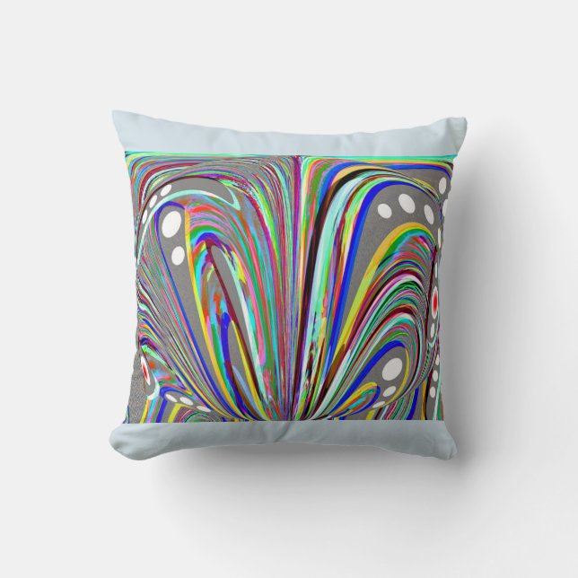 Creative lines throw pillow (Front)