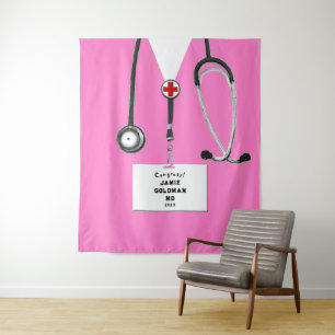 Creative Medical School Graduation Congrats Tapestry