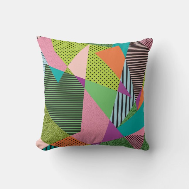 Creative Memphis Frame Modern Design Throw Pillow (Front)