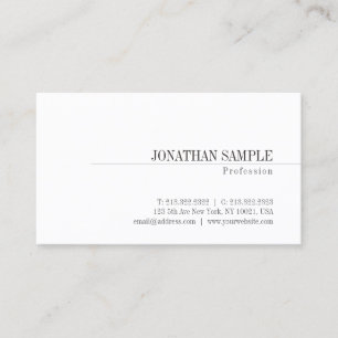 Creative Minimalist Design Classic Professional Business Card